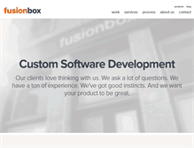 Tablet Screenshot of fusionbox.com